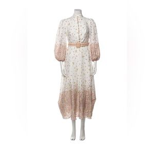 Zimmermann carnaby floral-print linen long dress